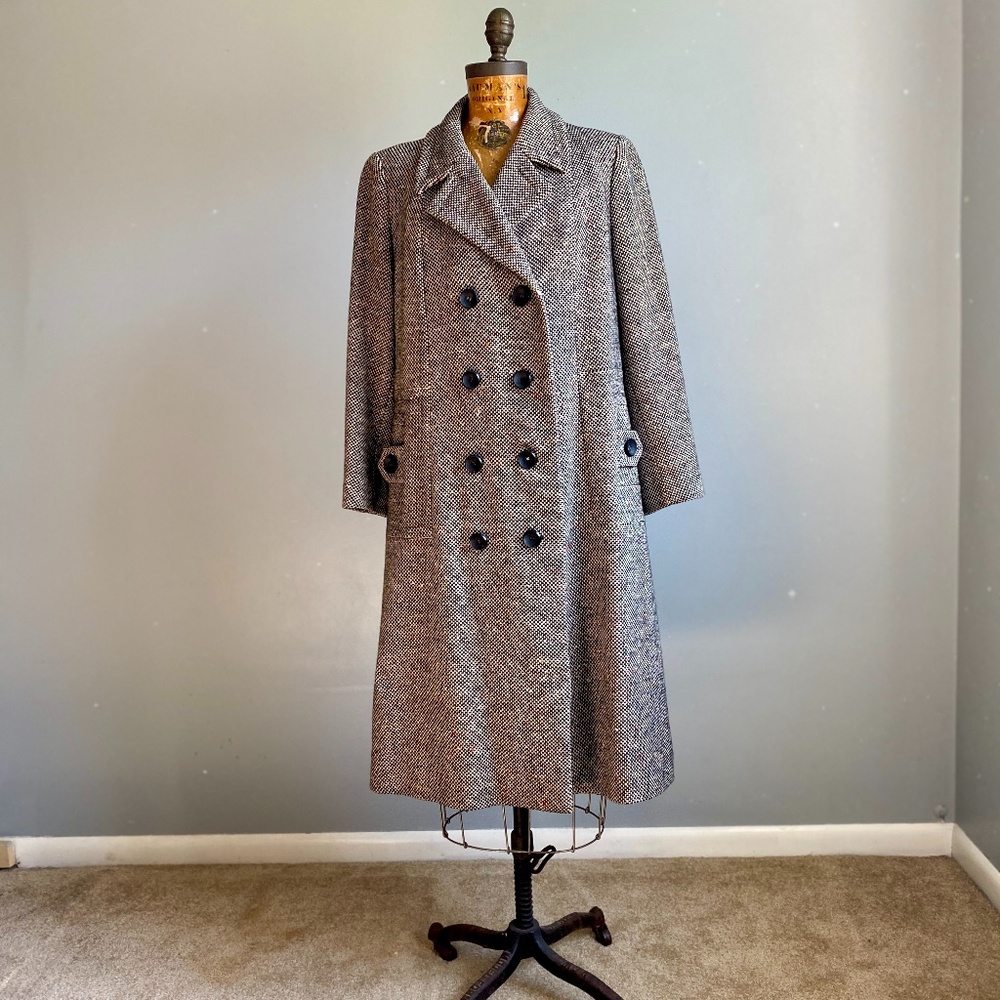 Vintage Tweed Swing Coat